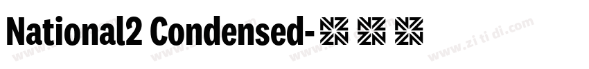National2 Condensed字体转换
